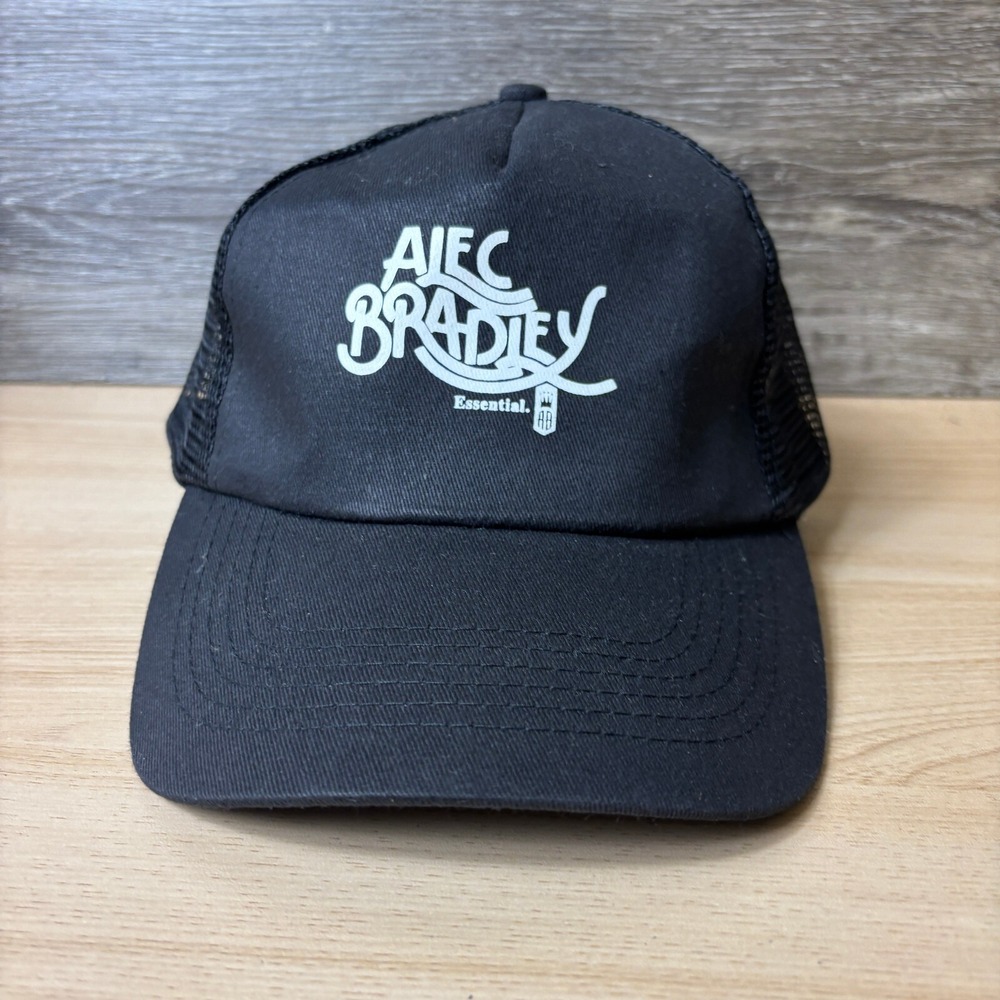 Alex Bradley Hat Cap Snap‎ Back Black Trucker Adjustable